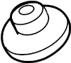 View Brake Master Cylinder Reservoir Cap Full-Sized Product Image
