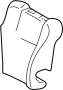 Image of Seat Back Cushion (Left, Rear) image for your 2007 TOYOTA COROLLA