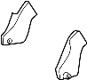 Image of Seat Hinge Cover (Rear, Upper, Lower) image