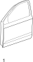 Image of Door Outer Panel (Front) image for your 2021 Toyota Camry 2.5L A/T AWD SE SEDAN 