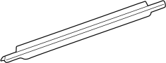Image of Door Belt Molding (Rear) image for your 2023 Toyota Highlander   