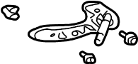 Image of Exterior Door Handle Base (Rear) image for your 2003 TOYOTA MATRIX HATCHBACK, STANDARD