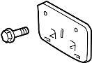 Image of License Plate Bracket (Front) image for your 2010 TOYOTA MATRIX 2400CC 16-VALVE DOHC EFI, MANUAL , 5-SPEED