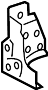 Image of Fender Apron Extension (Front, Rear, Upper) image for your 2007 Toyota Corolla   