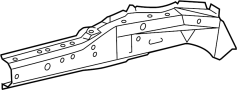Image of Frame Side Member (Front, Lower) image for your 2011 TOYOTA COROLLA
