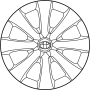 Image of Wheel Cover image for your 2014 Toyota Prius v   