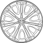 Image of Cap, Wheel. Wheel Cover. image for your 2008 Toyota Sequoia 4.7L V8 A/T RWD SR5 Sport Utility 