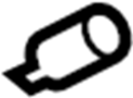 View 12 Volt Accessory Power Outlet Cover (Rear) Full-Sized Product Image