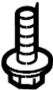 View Suspension Stabilizer Bar Bracket Bolt Full-Sized Product Image