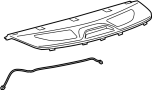 Image of Package Tray Trim (Rear, Upper) image for your 2010 TOYOTA
