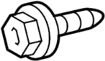 View License Plate Bracket Screw Full-Sized Product Image