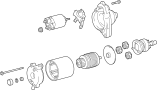 Image of Starter Motor image for your 2019 Toyota Prius AWD-e   