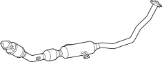 Image of Catalytic Converter (Front) image for your 2016 Toyota Corolla  LE SEDAN 