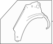 Image of Wheel Housing Side Panel image for your 2004 Toyota Corolla   