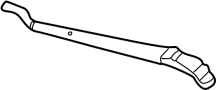 Image of Windshield Wiper Arm (Right, Front) image for your 2011 Toyota Matrix 1.8L M/T FWD Base Wagon 
