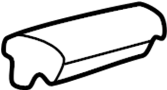 View Roof Drip Molding Cap (Front) Full-Sized Product Image