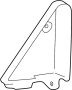 Image of Door Mirror Trim Ring (Front, Upper, Lower) image for your 2016 Toyota Tacoma   