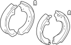View Drum Brake Shoe (Rear) Full-Sized Product Image 1 of 2
