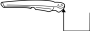 Image of Back Glass Wiper Arm (Rear) image for your 2022 Toyota RAV4  Hybrid Limited Sport Utility 