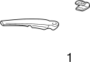 Image of WIPER. ARM. Cover. Back Glass Wiper Arm Cap. image for your 2013 Toyota Corolla  LE SEDAN 