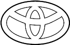 Image of Grille Emblem image for your 2015 TOYOTA SIENNA