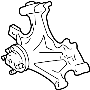 View BRACKET. Engine. Cooling Fan Clutch. SUB - ASSEMBLY, FA. Water Pump. Mount.  Full-Sized Product Image