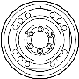 Image of Wheel image for your 2005 TOYOTA TUNDRA