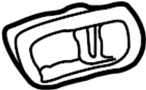 View Interior Door Handle Trim Full-Sized Product Image
