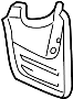 Image of Mud Flap (Rear). Mud Flap. Air deflector. image for your 2004 Toyota Sequoia 4.7L V8 A/T RWD Limited Sport Utility 