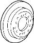 View Disc Brake Rotor (Rear) Full-Sized Product Image