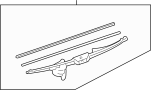 View Back Glass Wiper Blade (Rear) Full-Sized Product Image