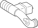 Image of Hose Assembly, Air Clean. Hose, Filter. image for your 1995 TOYOTA TACOMA