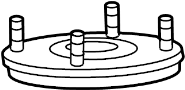 Image of Suspension Shock Absorber Mount (Front, Upper) image for your 2019 Toyota Tundra   
