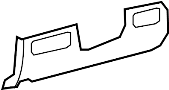 Image of Instrument Panel Trim Panel (Lower) image for your 2013 TOYOTA TUNDRA Base Crew Cab Pickup Fleetside