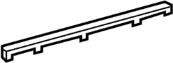 Image of Quarter Window Trim (Upper) image for your 2015 Toyota Sequoia   