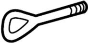 Image of Tow Hook (Front, Rear) image for your 2006 Toyota Highlander 3.3L V6 A/T AWD Base Sport Utility 