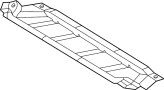 Image of Radiator Support Splash Shield (Front, Lower) image for your 2020 Toyota Tundra  1794 Edition Crew Cab Pickup Fleetside 