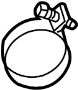 View Engine Air Duct Clamp (Upper) Full-Sized Product Image
