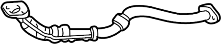 Image of Pipe. Exhaust. Intermediate. (Front). Exhaust Intermediate. image for your TOYOTA TACOMA