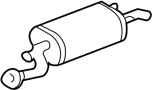 Image of Exhaust Muffler image for your TOYOTA TACOMA
