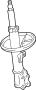 Image of Suspension Strut image for your 2015 Toyota Corolla 1.8L CVT S SEDAN 