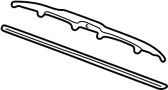 View Windshield Wiper Blade (Left, Front) Full-Sized Product Image