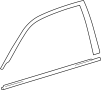 Image of Molding. Belt. (Front). Door Belt Molding. Door. image for your 2022 Toyota Tundra   