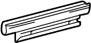 Image of Window Regulator Rail (Rear) image for your 2003 TOYOTA HIGHLANDER