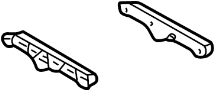 Image of Support. Bumper. (Rear, Upper, Lower). A guide, typically in. image for your 2011 Toyota Matrix 1.8L M/T FWD Base Wagon 
