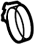 Image of Engine Air Intake Resonator Clamp image for your 1991 TOYOTA TERCEL 2-DOOR SEDAN, LE