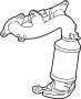 Image of Catalytic Converter with Integrated Exhaust Manifold image for your 2010 Toyota RAV4 3.5L V6 A/T FWD Limited Sport Utility 