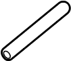 View HOSE. Heater. WATER. Engine Coolant. HVAC.  Full-Sized Product Image 1 of 2
