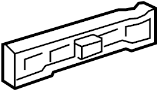 Image of Cover.  Cabin Air Filter Cover. image for your 2016 TOYOTA HIGHLANDER