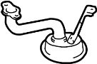 Image of Tube. Oil. Pickup. Engine. Strainer.  1st Digit of Chassis/VIN. image for your 1994 TOYOTA CAMRY SEDAN, LE 2200CC 16-VALVE DOHC EFI, MANUAL